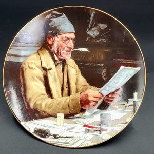 Albert Anker Painter & Illustrator Collectible Vintage 1991 Signed Rare Plate